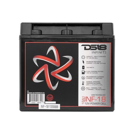 Ds18 INFINITE 18 AH AGM Power Cell Battery INF-18